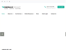 Tablet Screenshot of emeraldfreight.com